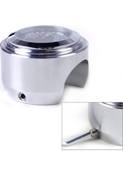 2 Adet Motosiklet Kuvars Saat ve Termometre 7/8 Inç Su Geçirmez Bisiklet Gideri Izleme Alüminyum Evrensel Aksesuarlar (Yurt Dışından) fırsatları