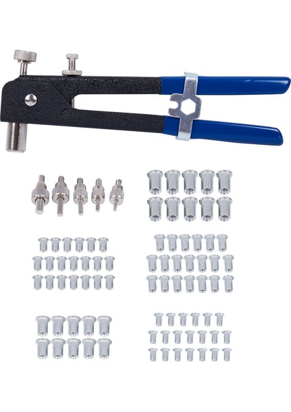 86PCS Dişli Somun Perçin M3-M8 Takma Araç Perçinli Fındık Perçinleme Kiti (Yurt Dışından)