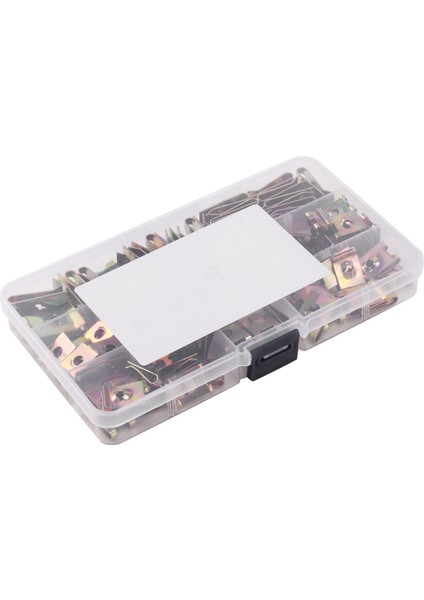 220PCS Hız Bağlantı Elemanları U Fındık Kendi Kendine Dokunma Vidası Klipsi Klips Deliği Iç Kapı Döşeme Paneli Klipsler Metal Perçinler (Yurt Dışından) modelleri