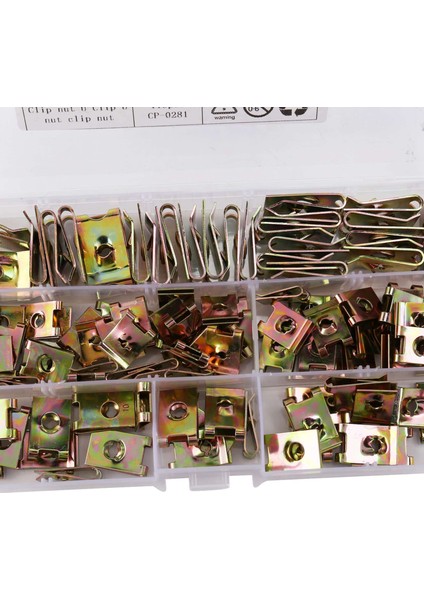 220PCS Hız Bağlantı Elemanları U Fındık Kendi Kendine Dokunma Vidası Klipsi Klips Deliği Iç Kapı Döşeme Paneli Klipsler Metal Perçinler (Yurt Dışından) indirimleri