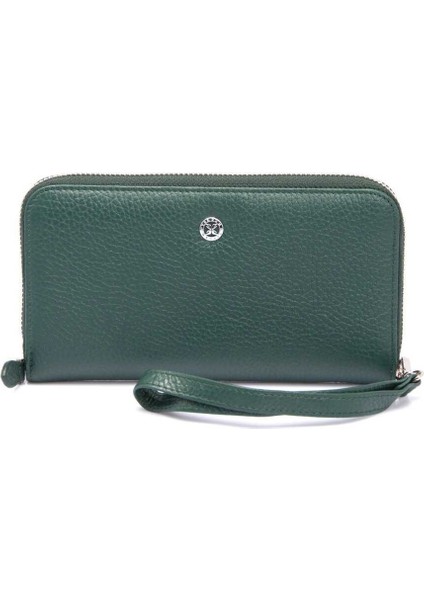 Yeşil Hakiki Deri Kadın Cüzdan - S1CB00005734-I5T