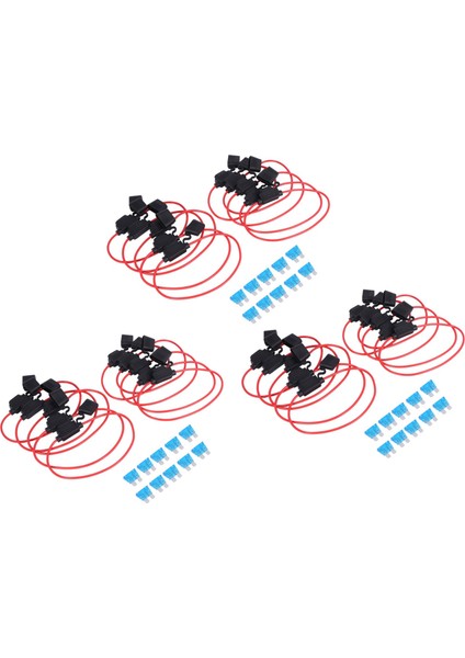 Satır Içi Sigorta Tutucu Atc/ato Ekle-A-Circuit Araç Sigorta Tutucu 30 Paket Sigorta Tap Adaptörü 30 Pcs 15 Amp Standart Sigortalar (Yurt Dışından)