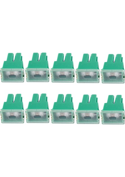 10 x Yeşil 40A Dişi Fiş Bıçak Kartuşu Pal Sigorta Arabası (Yurt Dışından)