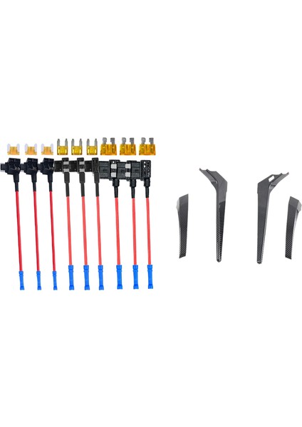 1set 3 Ttres Add-A Circuit Adaptör ve Sigorta Kiti ve 4x Mitsubishi Pajero Sport 2020 Sol El Drive Dişli Vites Düğmesi Çerçevesi (Yurt Dışından)