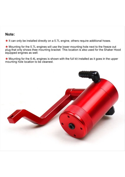 0 18L Alüminyum Yağ Yakalama Dodge Ram 1500 2500 3500 5 7l 6 4l Hemı 2009-2019 Kırmızı (Yurt Dışından) indirimleri