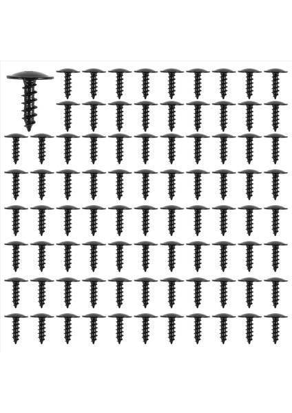 100PCS Kapak Sıçraması Altında Otomobil Motoru Koruma Koruma Kendi Kendine Dokunma Vidaları 5mm N90974701 -Audi A4 A3 A5 A6 A7 A8 Q5 Golf Passat (Yurt Dışından)