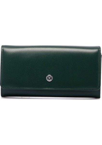 Yeşil Hakiki Deri Kadın Cüzdan - S1CB00005584-P1G