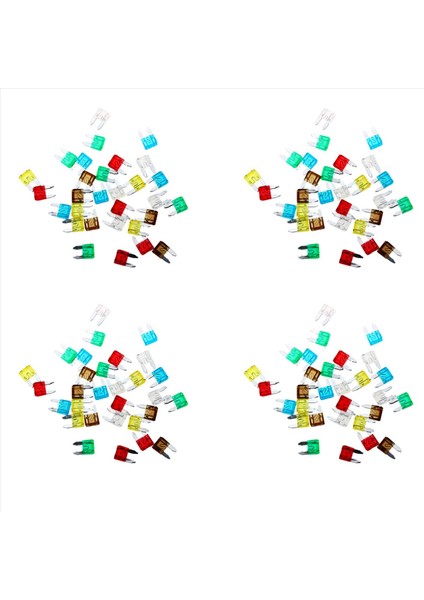 Araba Moto Automovil Için 4x 30 Mini Sigorta Fişi Seti (Yurt Dışından)