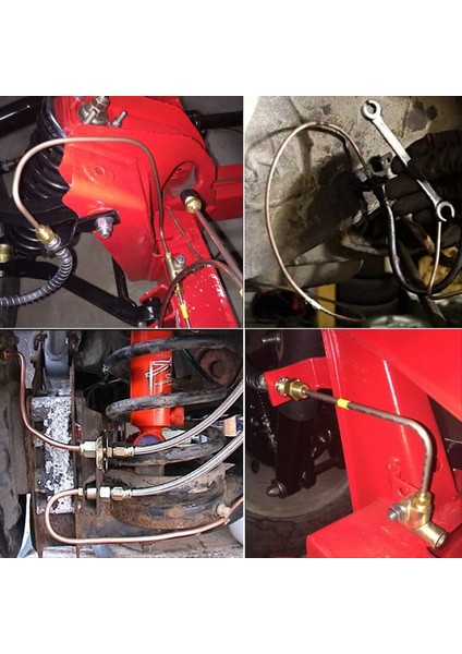 35 Adet Fren Hattı Bağlantı Parçaları Kiti Ters Fişekler Için 3/16 Inç (19 Bağlantı) ve 1/4 Inç (16 Bağlantı Parçaları) Için (Yurt Dışından)