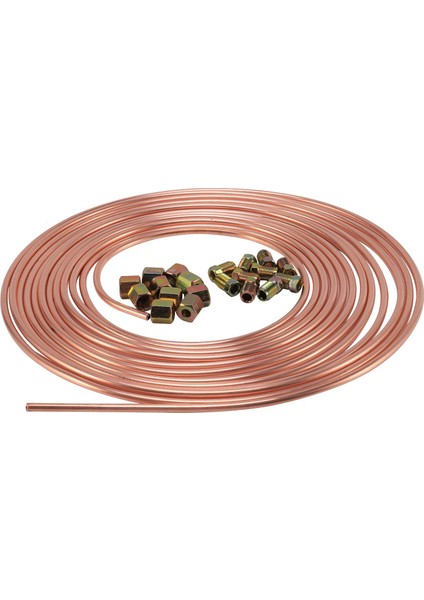 25FT 3/16 Inç Fren Borusu 20 Adet 10MM Bağlantı Parçaları Erkek+Kadın Fındık Sendikaları Ingiltere (Yurt Dışından)