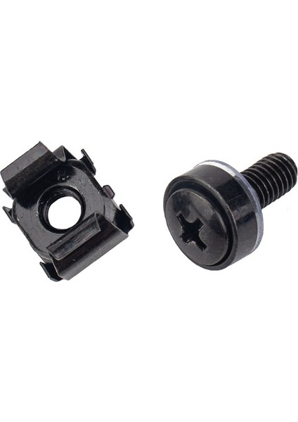 50PCS M5 12MM Somun ve Vidalı Vida Kafes Somunları ile Sunucu Raf Dolabı Raf Montaj Vidaları ve Kare Ekleme Somunları (Yurt Dışından) fiyatları