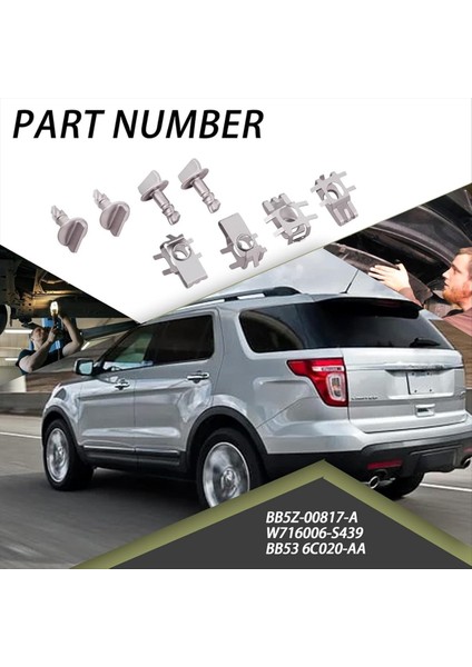 Ford F150 Edge Explorer BB5Z-00817-MOTOR Tutucuları Kapak Splash Kalkan Koruma Cıvataları Vidaları (Yurt Dışından) fiyatları