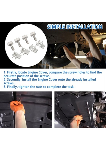 Ford F150 Edge Explorer BB5Z-00817-MOTOR Tutucuları Kapak Splash Kalkan Koruma Cıvataları Vidaları (Yurt Dışından) modelleri