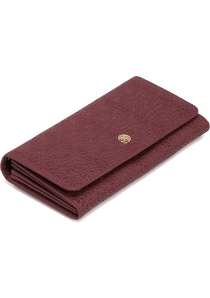 Bordo Hakiki Deri Kadın Cüzdan - S1CB00005787-M71