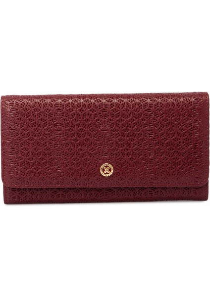 Bordo Hakiki Deri Kadın Cüzdan - S1CB00005787-M71