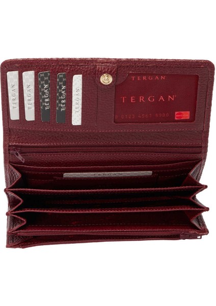 Bordo Hakiki Deri Kadın Cüzdan - S1CB00005787-M71