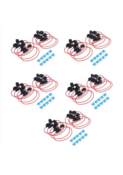 Satır Içi Sigorta Tutucu Atc/ato 50 Paket Sigorta Tap Adaptörü 16 Ölçer 20AMP Bıçağı 50 Pcs 15 Amp Standart Sigortalı (Yurt Dışından)