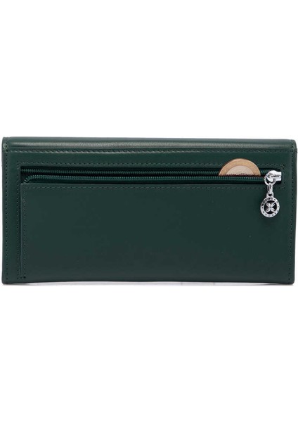 Yeşil Hakiki Deri Kadın Cüzdan - S1CB00005807-J0B