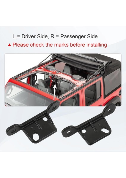 Jeep Wrangler Için Sert Üst Montaj Braket Kitleri Jl Gladiator Jt 2018-2024 Aksesuarlar (Yurt Dışından) indirimleri