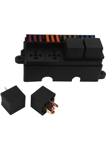48 Yol Blade Sigorta Tutucu Kutusu ve Sigorta ile Sigorta 16PCS 4pin 12V 80A Araba Kamyonu Römorku ve Tekne Röleleri (Yurt Dışından) fırsatları
