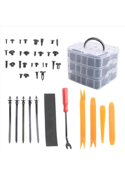 650PCS Otomatik Bağlantı Elemanı Klipsleri Karışık Araba Gövdesi Pin Perçin Perçin Tampon Kapısı Paneli Tutucu Bağlantı Eleman Kiti Klipsleri Araba Için (Yurt Dışından)