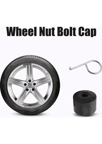 Audi Beetle Için Golf Mk4 Passat Için 20 Tekerlek Somun Cıvatası Kapağı Kapağı 17MM (Yurt Dışından) indirimleri