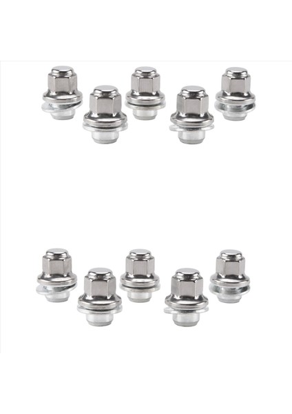 10 Adet Tekerlek Pabuç Cıvatası Saplama Somunu C2C35294010 Jaguar S-Tipi Xje Xjr Xf 1999-11 (Yurt Dışından)