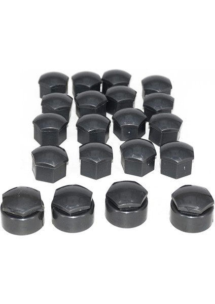 16PCS 17MM Tekerlek Pabuç Somun Merkezi Kapak Kapakları + 4pcs 25MM Daire Cıvata Kilitleme Türleri Kapaklar -Audi Skoda Koltuğu (Yurt Dışından)