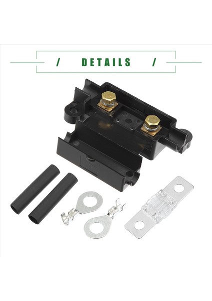 Çift Pil Sistemi Sigorta Tutucusu Tüp Terminalleri Önceden Kesilmiş Isı Büzme Kılıfı 18 Set (80A) (Yurt Dışından) fiyatları
