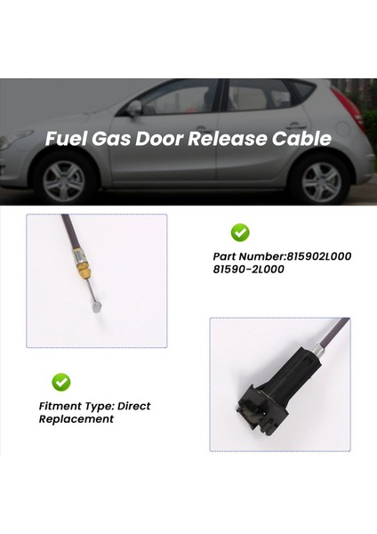 Hyundai I30 I30CW 2007-2011 815902L000 Için Araba Yakıt Gaz Kapısı Sürüm Kablosu (Yurt Dışından) modelleri