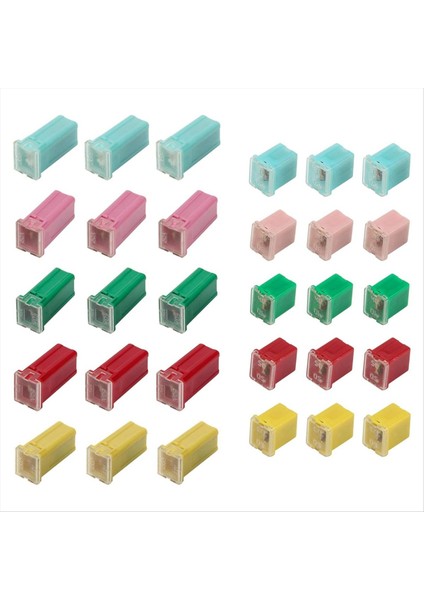 30 Pcs Araba Sigortası Çiftlik Kiti Otomotiv Kombinasyonu Düşük ve Uzun Kutu Şeklinde Sigorta Kiti Araba/rv/kamyon/motosiklet/tekne (Yurt Dışından) modelleri