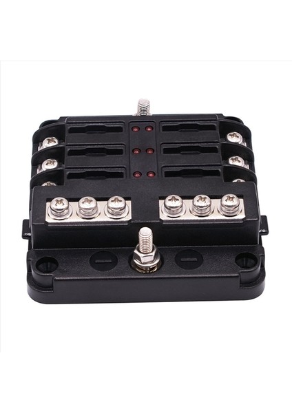 5x 6 Yollu Su Geçirmez Sigorta Bloğu Dc 12/24V Için Negatif Deniz Sigortası Kutusu Olan LED Göstergesi 12 Devreli (Yurt Dışından) indirimleri