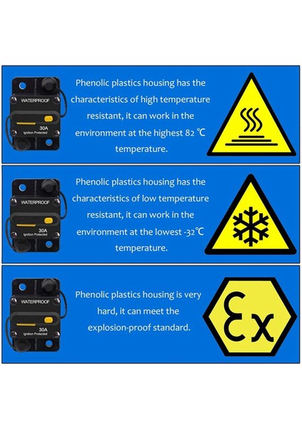 2x 30 Amp Devre Kesici 12V- 48V Dc Motorlu Motor Rv Deniz Tekne Araçları Sistem Koruması (30A) (Yurt Dışından) indirimleri