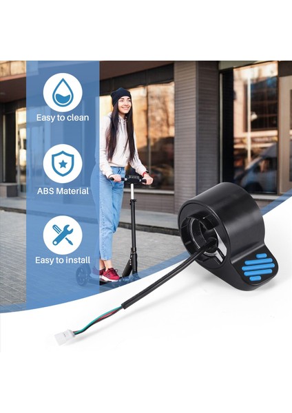 Es1 Electric Scooter Için Başparmak Gaz Kelebeği Hızlandırıcı Ninebot Es1/es2/es3/es4 Kickscooter Için Parmak Gaz Kelesi Katlanabilir Yedek (Yurt Dışından) fırsatları