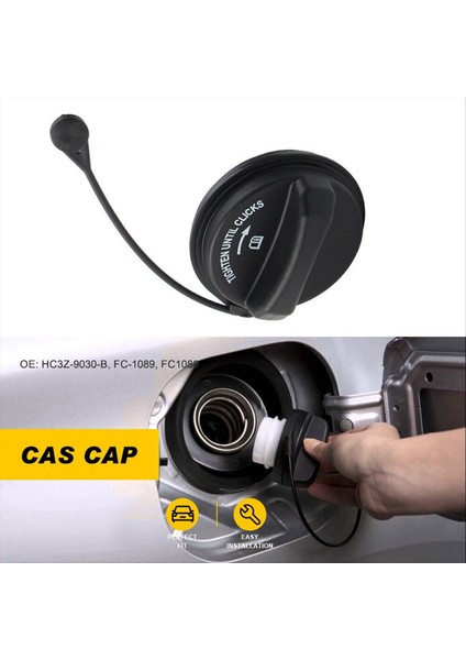 FC1089 Yakıt Gaz Kapağı W/ Strap Kilitlemeyen HC3Z-9030-B Ford F-150 Ranger Edge Mustang Motorcraft Yakıt Deposu Dolgu Maddesi (Yurt Dışından) modelleri