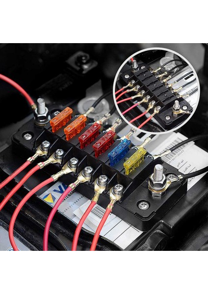 2x 6 Yol Sigorta Blok Bıçağı Sigorta Kutusu Negatif Otobüs - Tekne Yat Aracı Otomatik Rv Araba Römork Kamyonu Için Atc/ato (Yurt Dışından) fırsatları