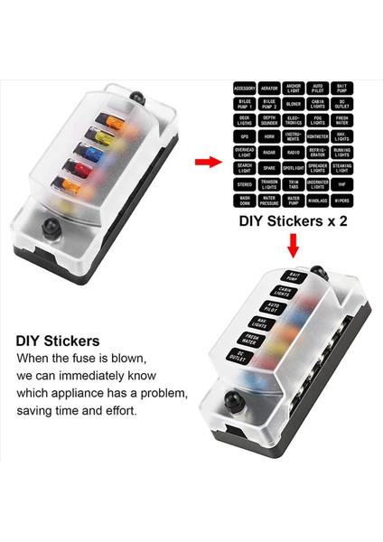 2x 6 Yol Sigorta Blok Bıçağı Sigorta Kutusu Negatif Otobüs - Tekne Yat Aracı Otomatik Rv Araba Römork Kamyonu Için Atc/ato (Yurt Dışından) indirimleri
