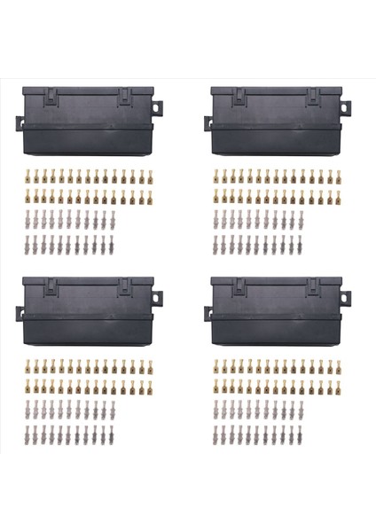 4x Araba 11 Yolu Sigorta Tutucu Röle Kutusu Terminaller Röleleri Su Geçirmez Konektörler (Yurt Dışından)