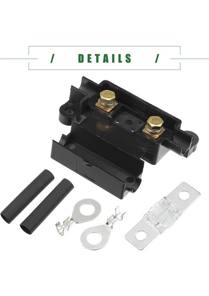 Çift Pil Sistemi Sigorta Tutucusu Tüp Terminalleri Önceden Kesilmiş Isı Büzme Kılıfı 6 Set (80A) (Yurt Dışından) modelleri