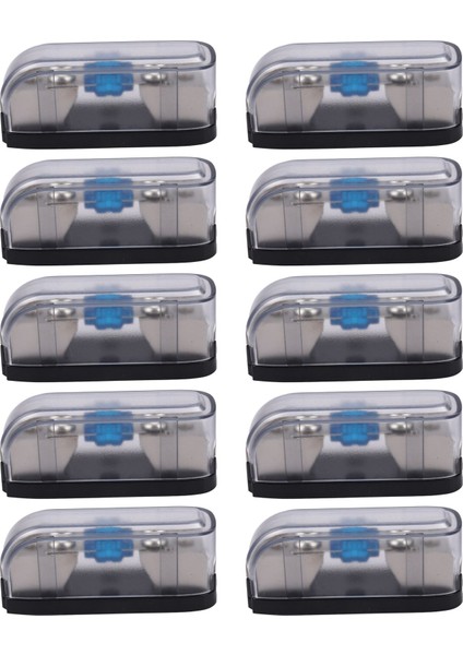 10X Araba Stereo Sigorta Sahibi Otomatik Agu Ses Sigorta Kutusu Güç Dağıtım Bloğu 4ga 4ga Out Tek Yol (Yurt Dışından)