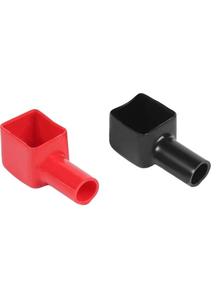 1 Çift Kırmızı+Siyah Araba Pil Terminali Yalıtım Kapaklarını Kapsar Pozitif+Negatif Alkalinin Dışarıya Doğru Sürünmesini Önleyin (Yurt Dışından)