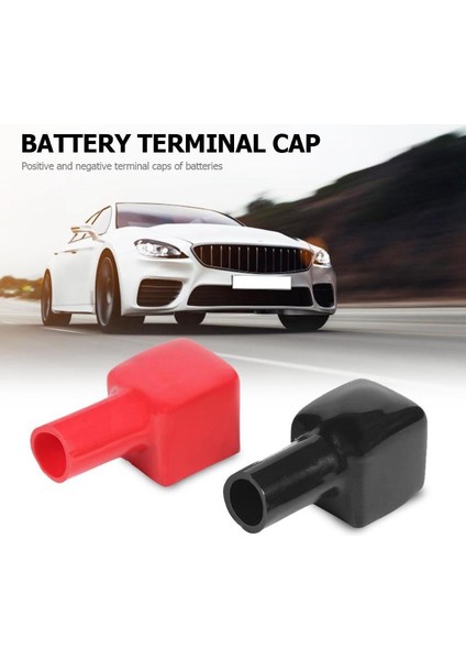 1 Çift Kırmızı+Siyah Araba Pil Terminali Yalıtım Kapaklarını Kapsar Pozitif+Negatif Alkalinin Dışarıya Doğru Sürünmesini Önleyin (Yurt Dışından) fiyatları
