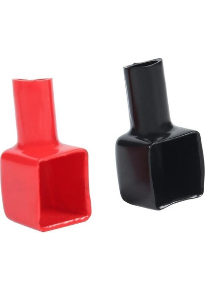 1 Çift Kırmızı+Siyah Araba Pil Terminali Yalıtım Kapaklarını Kapsar Pozitif+Negatif Alkalinin Dışarıya Doğru Sürünmesini Önleyin (Yurt Dışından) modelleri
