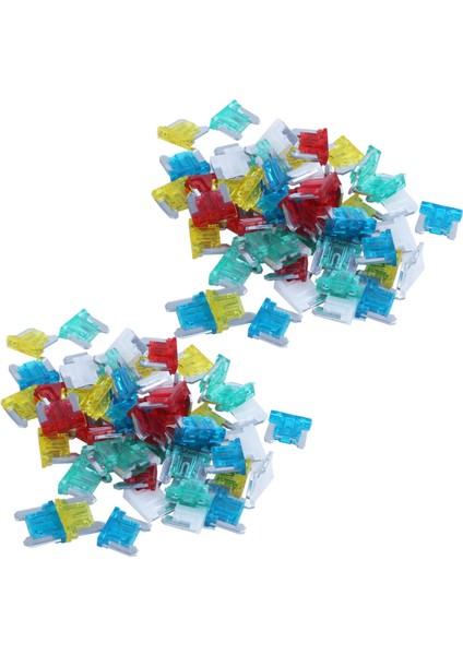 100PC Ince Düşük Profilli Mini Bıçak Sigorta Aps Att Araba Kamyonu Rv 10/15/20/25/30PP Seti (Yurt Dışından)