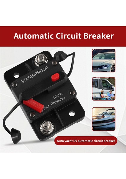Su Geçirmez Devre Kesici Manuel Sıfırlama ile 12V-48V Dc 100A Araba Deniz Trolling Motorları Için Tekne Gücü Koruma (Yurt Dışından) indirimleri