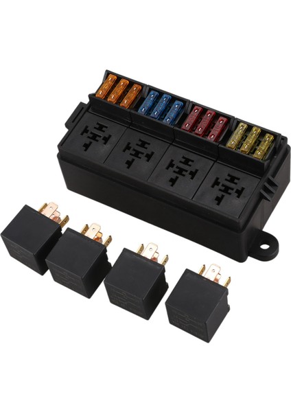 2x 12 Yollu Bıçak Sigorta Tutucu Kutusu ve Sigortalı Sigorta 4pcs 4pin 12V 80A Araba Kamyonu Römork ve Tekne Için Röleler (Yurt Dışından) fiyatları