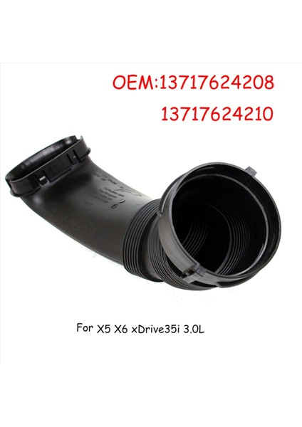 2x Yeni Hava Emme Tüpü Temizleyici Hortum Kanalı Bmw X5 11-13 X6 08-14 XDRIVE35I 3 0l Turbo 13717624210 13717624208 (Yurt Dışından) indirimleri