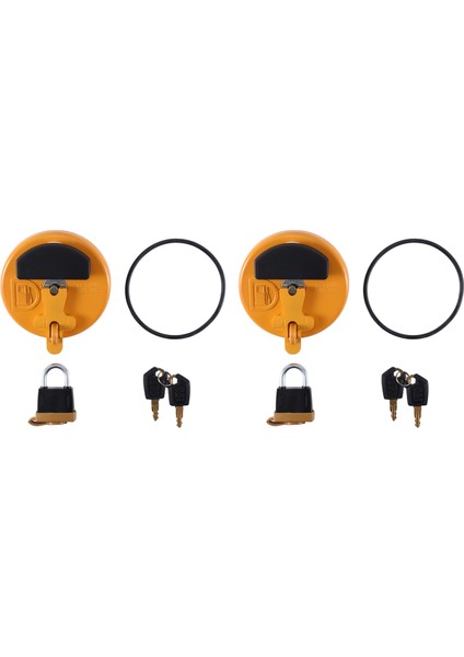 2x Kilitleme Yakıt Deposu Kapak Tırtıl Kedi Dozer Ekskavator D6R D5C 311D 312D 320C 320D 321D 323D (Yurt Dışından)