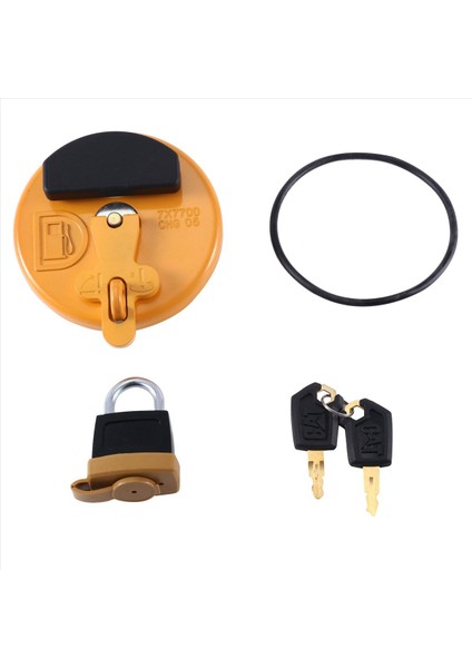 2x Kilitleme Yakıt Deposu Kapak Tırtıl Kedi Dozer Ekskavator D6R D5C 311D 312D 320C 320D 321D 323D (Yurt Dışından) modelleri