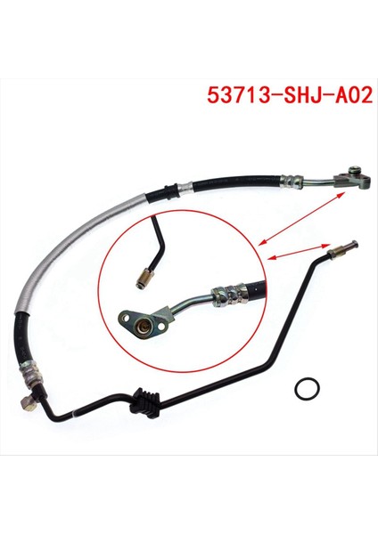 2008-2010 Için Hidrolik Direksiyon Basınç Hortumu Düzeneği Honda Odyssey V6 3 5l 53713-SHJ-A02 3401201 366103 (Yurt Dışından) modelleri